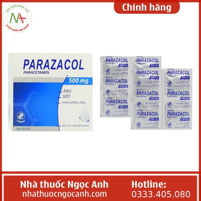 Parazacol 500mg (Viên nén)