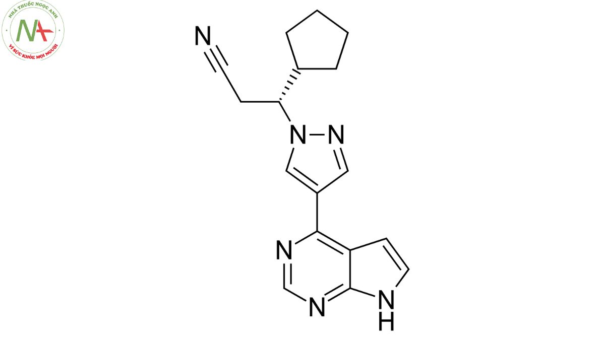 Cấu trúc phân tử Ruxolitinib 
