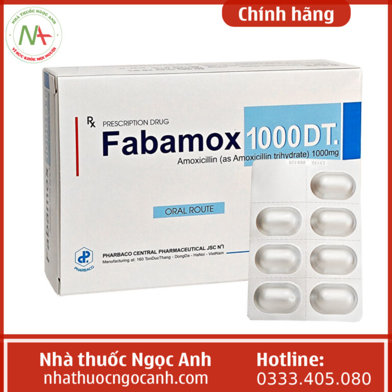 Thuốc Fabamox 1000 DT