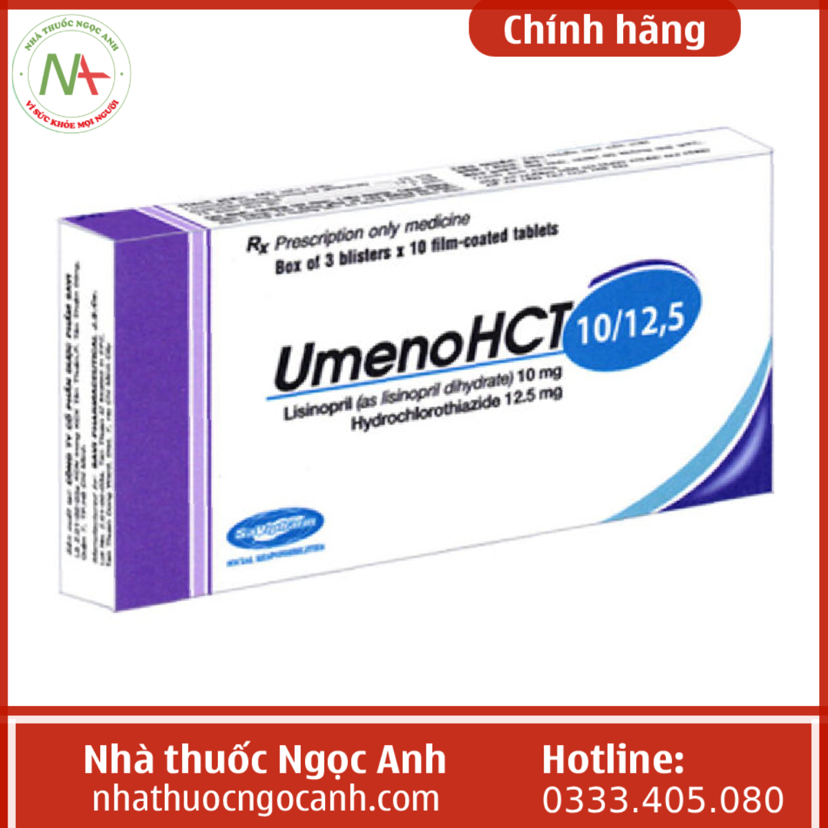 Thuốc UmenoHCT 20 12,5