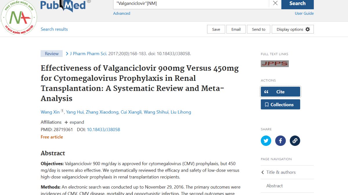 Effectiveness of Valganciclovir 900mg Versus 450mg for Cytomegalovirus Prophylaxis in Renal Transplantation: A Systematic Review and Meta-Analysis