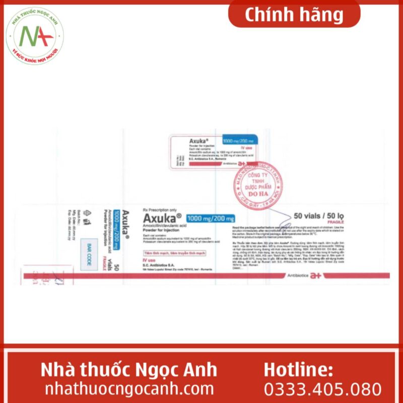 Thuốc Axuka là thuốc gì? Giá bao nhiêu? Mua ở đâu?