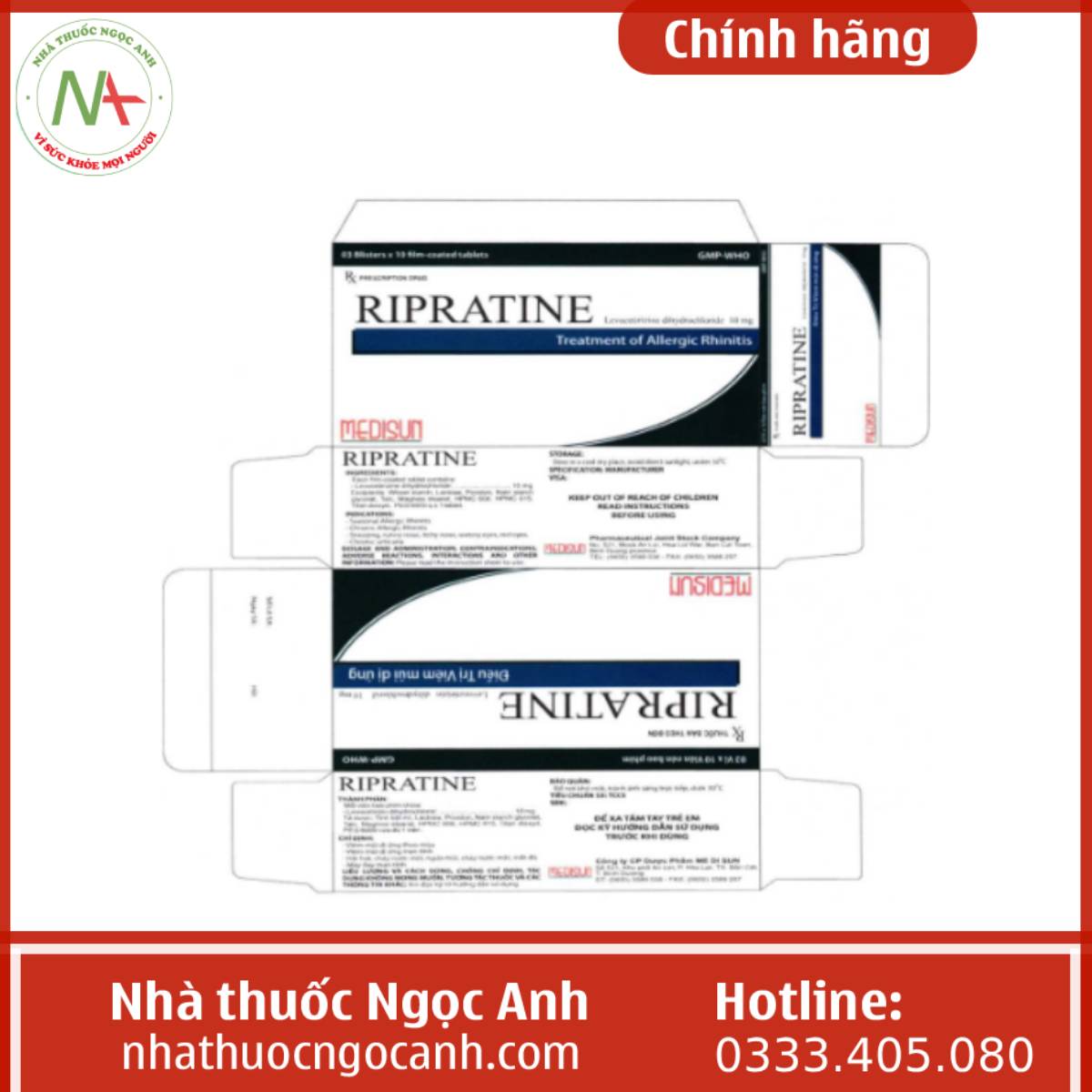 Thuốc ripratine 10mg