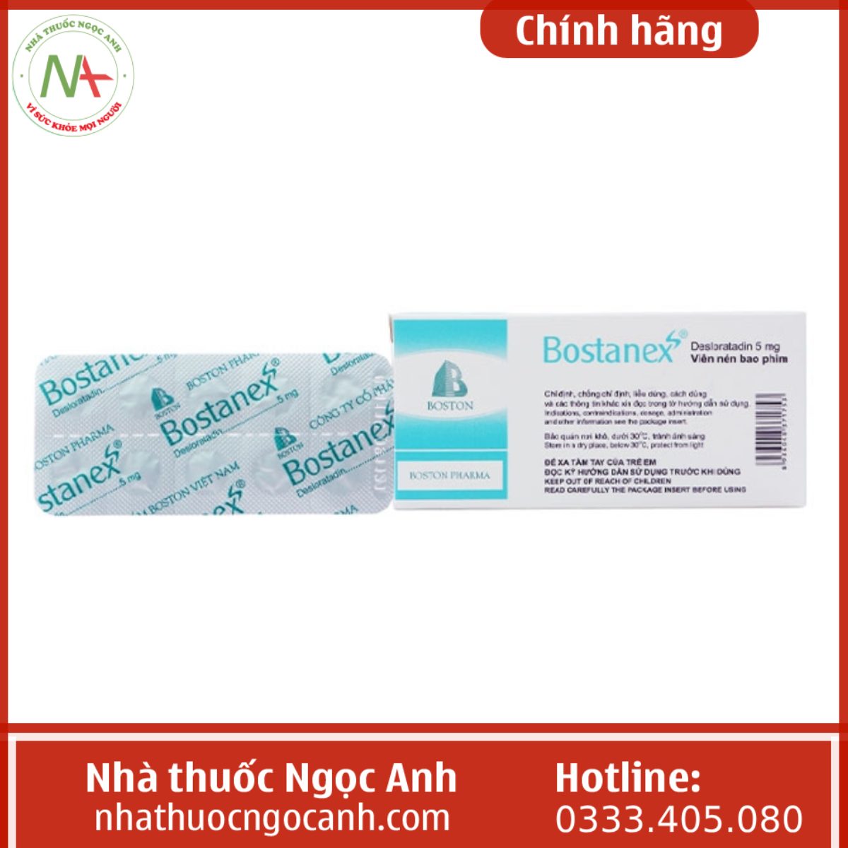 Thuốc Bostanex 5mg