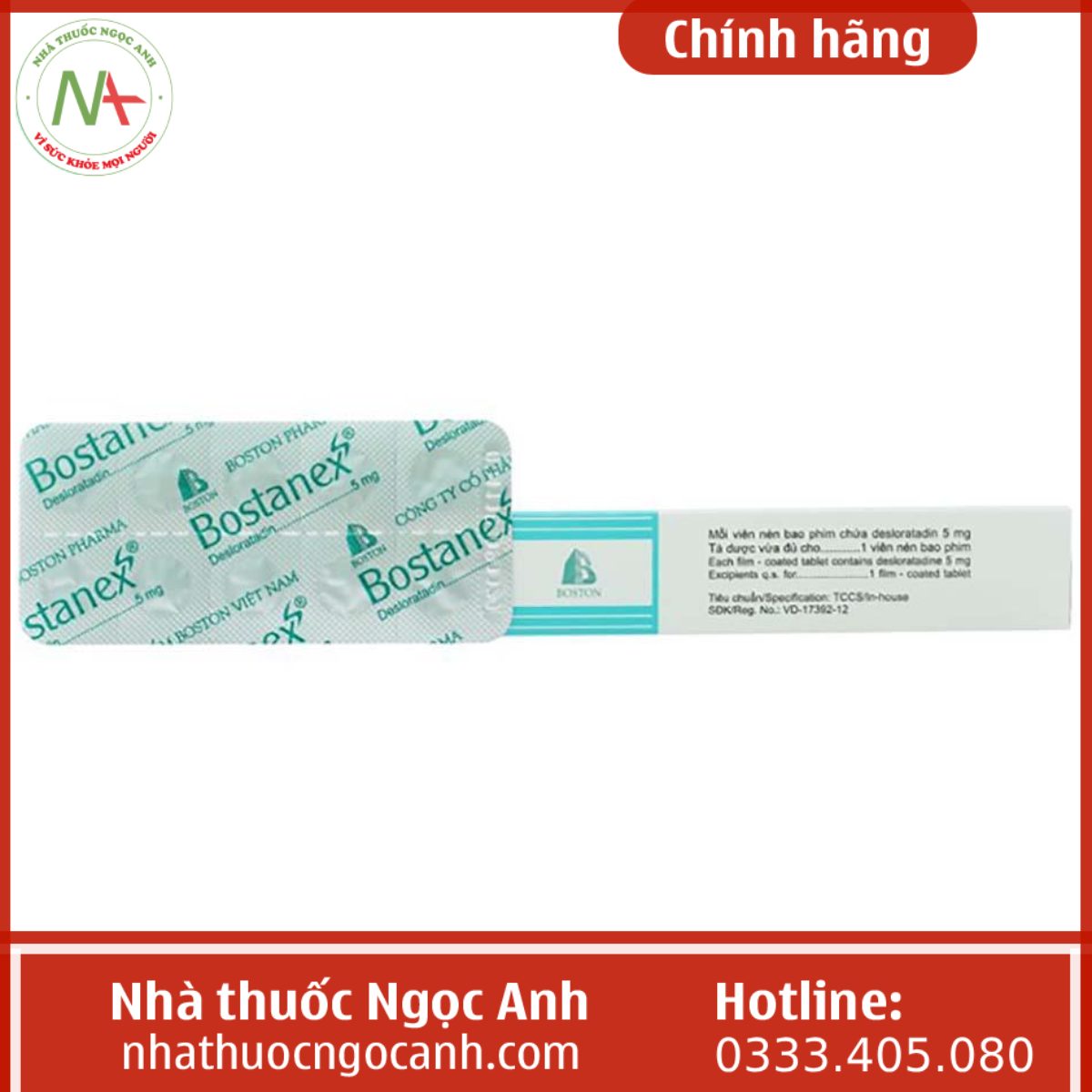 Thuốc Bostanex 5mg