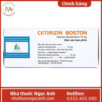 Thuốc Cetirizin Boston