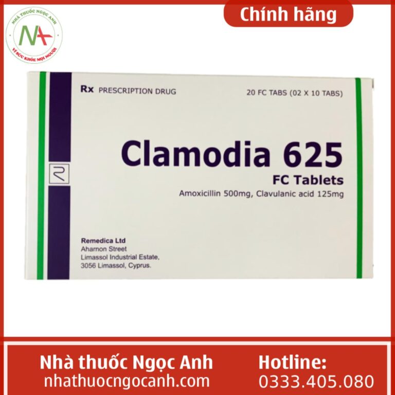 Thuốc Clamodia 625 FC Tablets