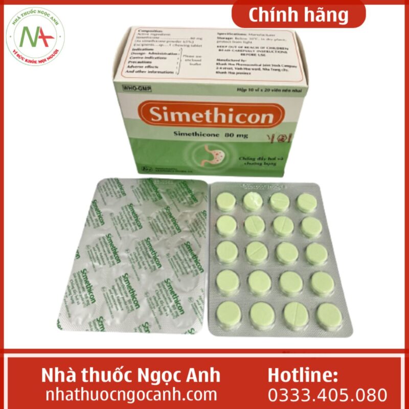Thuốc Simethicon Khapharco có tác dụng gì? giá bao nhiêu? mua ở đâu