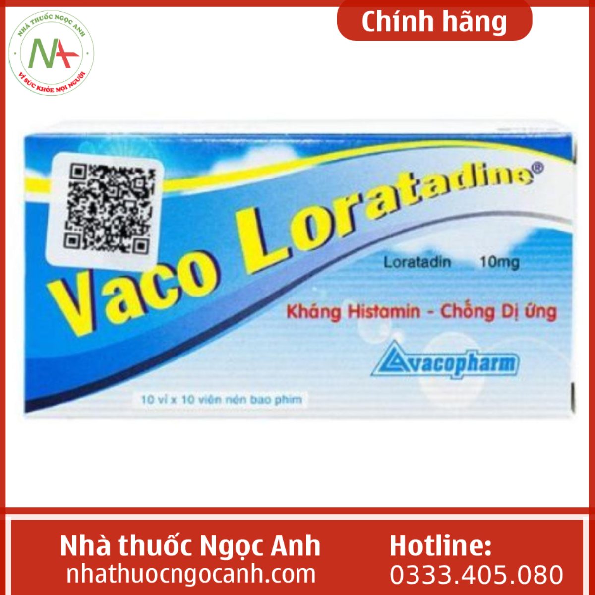 Thuốc Vaco Loratadine