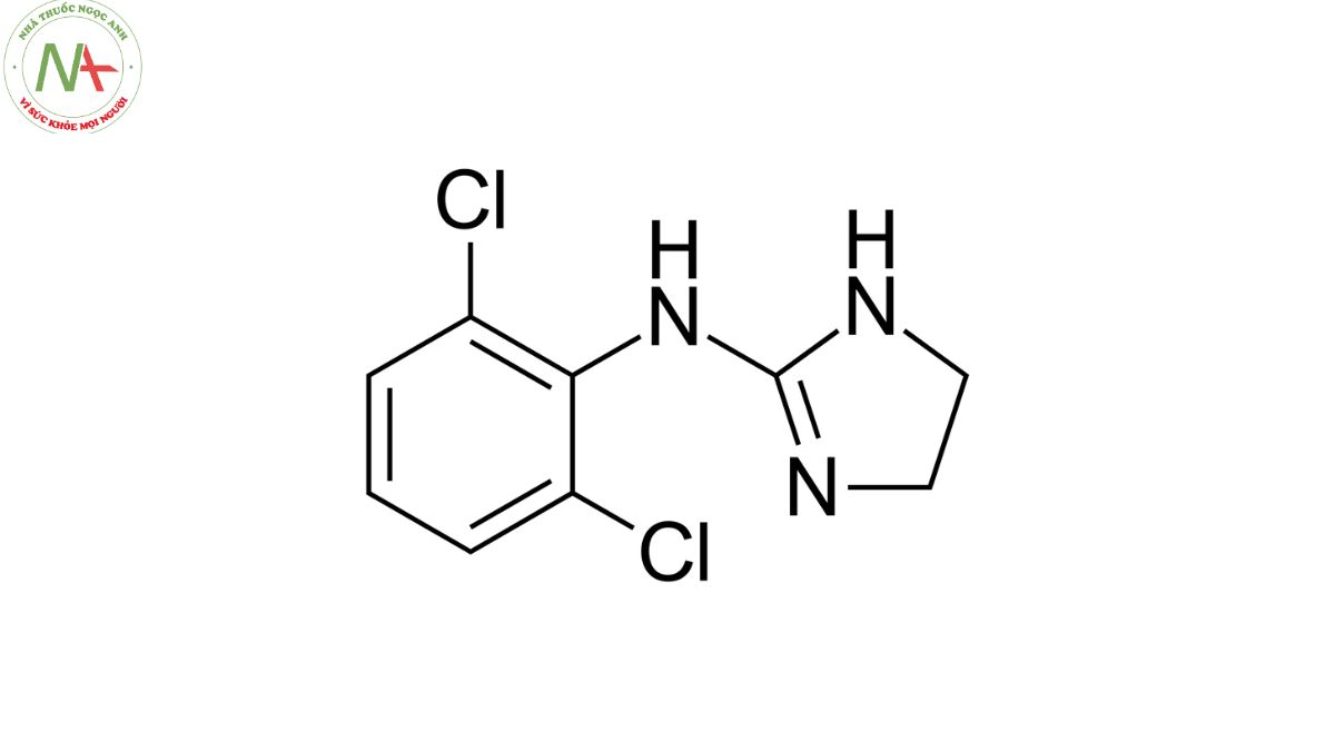 Cấu trúc phân tử Clonidine 
