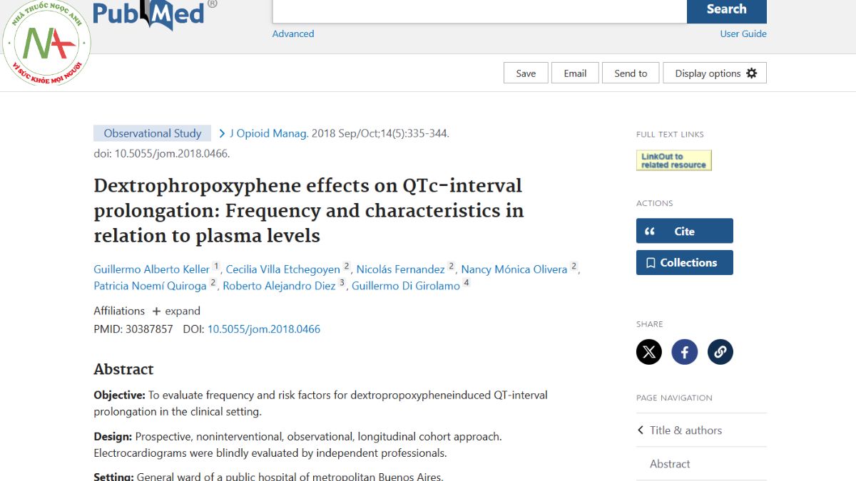 Dextrophropoxyphene effects on QTc-interval prolongation: Frequency and characteristics in relation to plasma levels