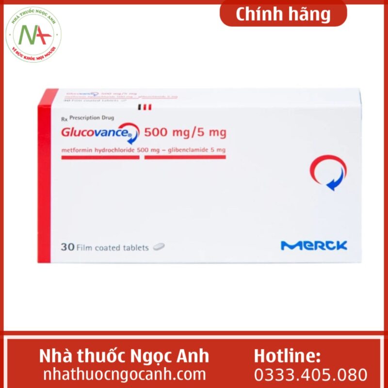 Thuốc Glucovance 500 mg/5 mg là thuốc gì, giá bao nhiêu, uống trước hay ...