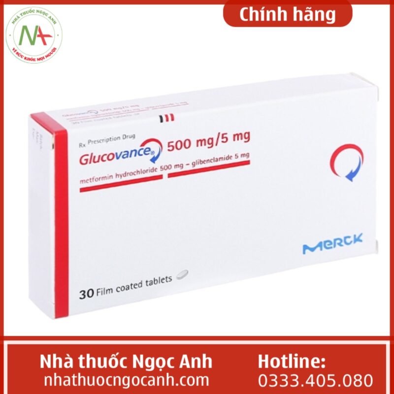 Thuốc Glucovance 500 mg/5 mg là thuốc gì, giá bao nhiêu, uống trước hay ...