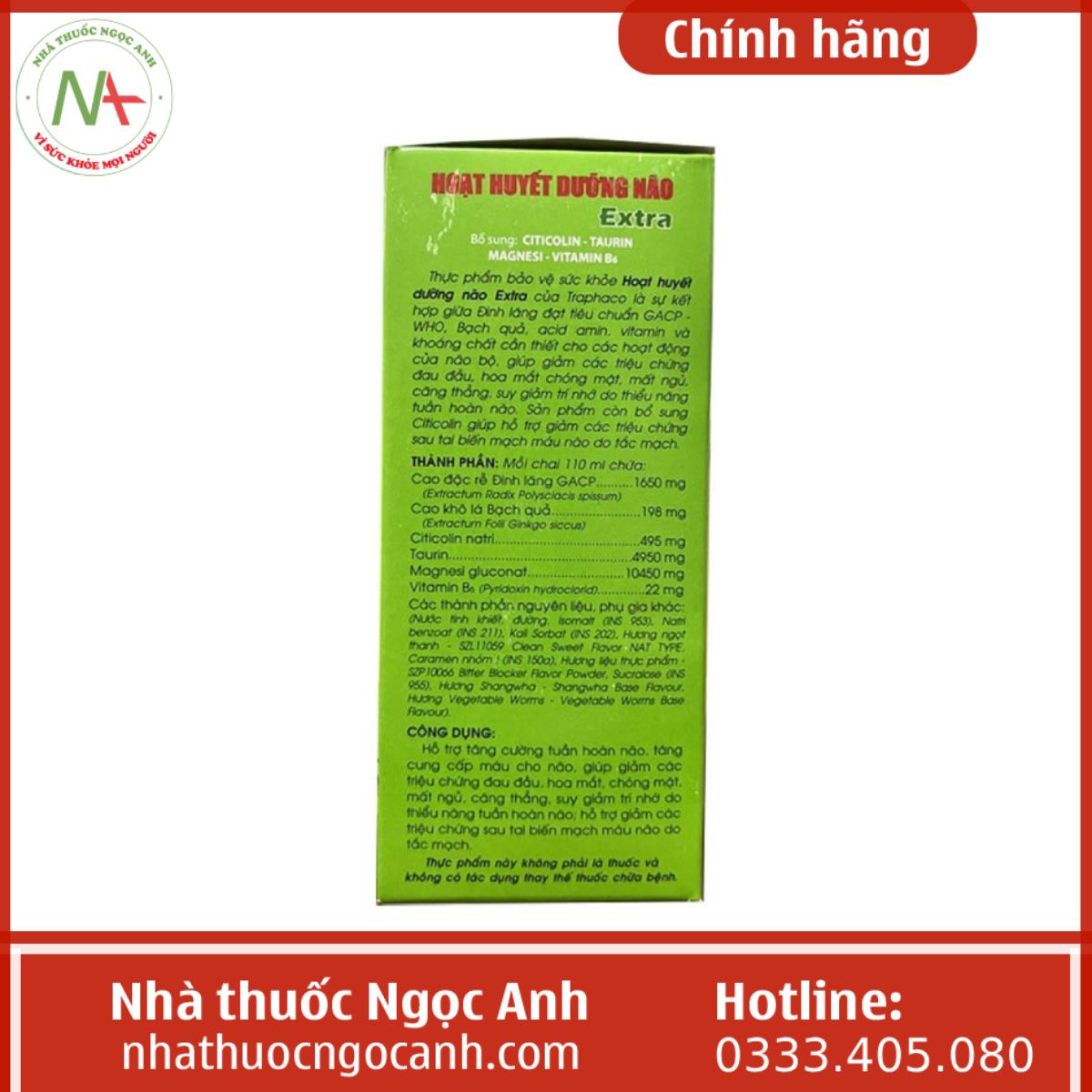 Hoạt huyết dưỡng não Extra