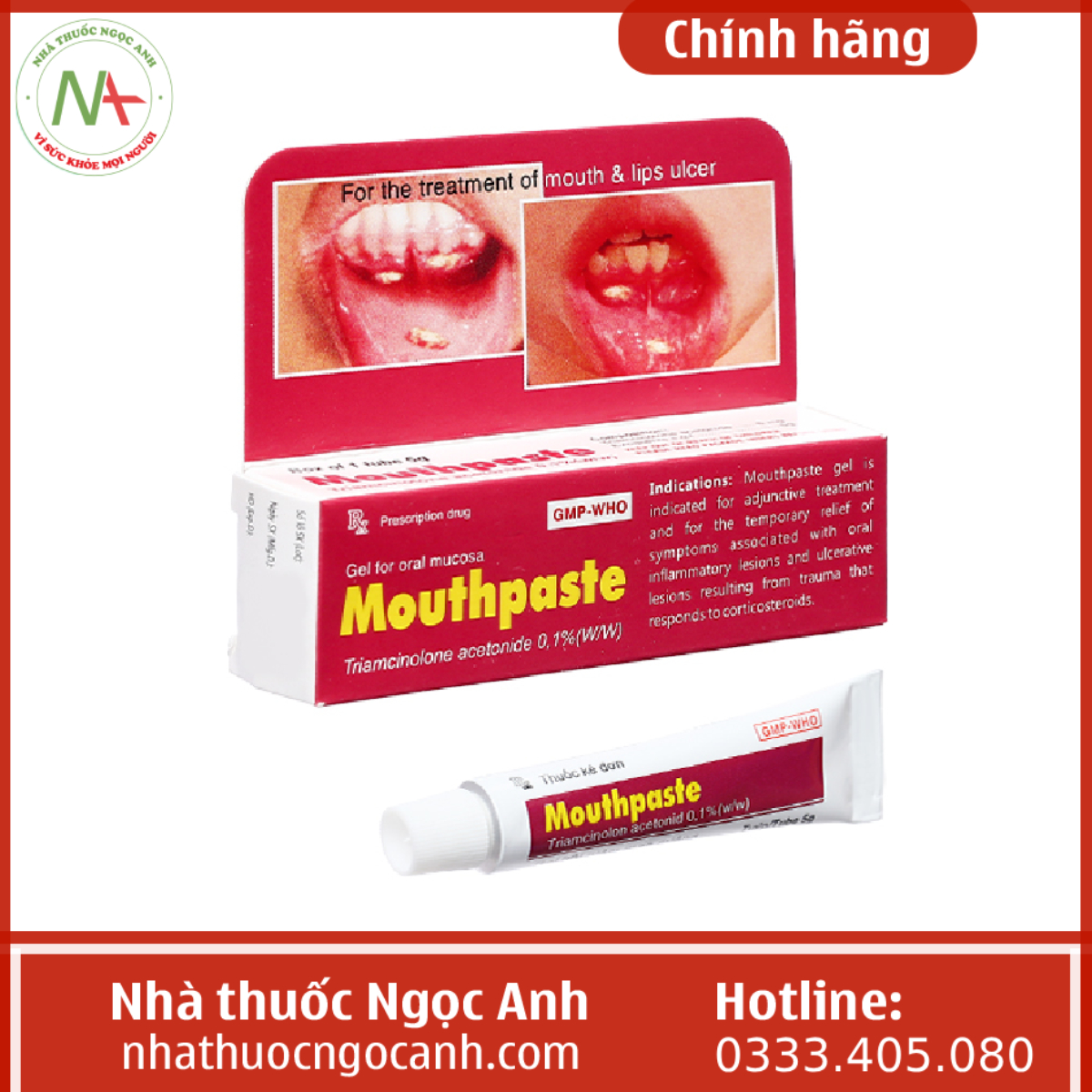 Mouthpaste Thuốc bôi nhiệt miệng Mouthpaste là thuốc gì, trị gì, giá bao nhiêu ...