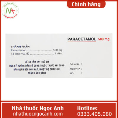 Paracetamol 500mg Phapharco
