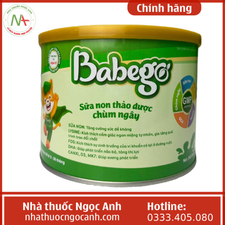 Sữa non thảo dược chùm ngây Babego