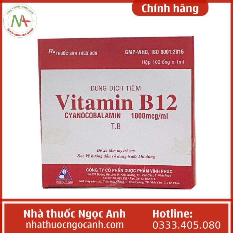 Vitamin B12 1000mcg/ml Vinphaco