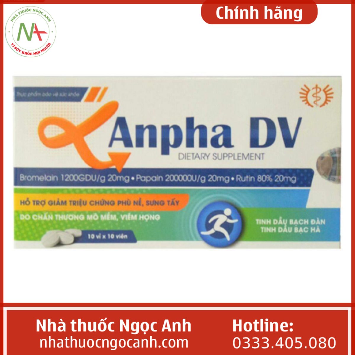 Thuốc Anpha DV có tốt không? giá bao nhiêu? mua ở đâu