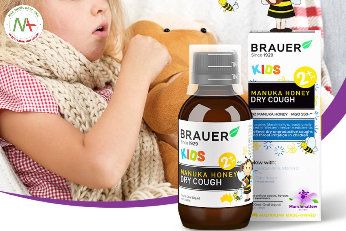 Đối tượng sử dụng Siro Brauer Kids Manuka Honey Dry Cough