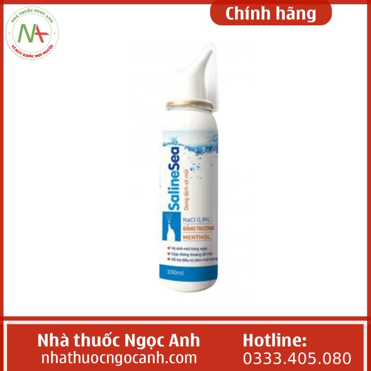 xịt mũi đẳng trương menthol salinesea 2