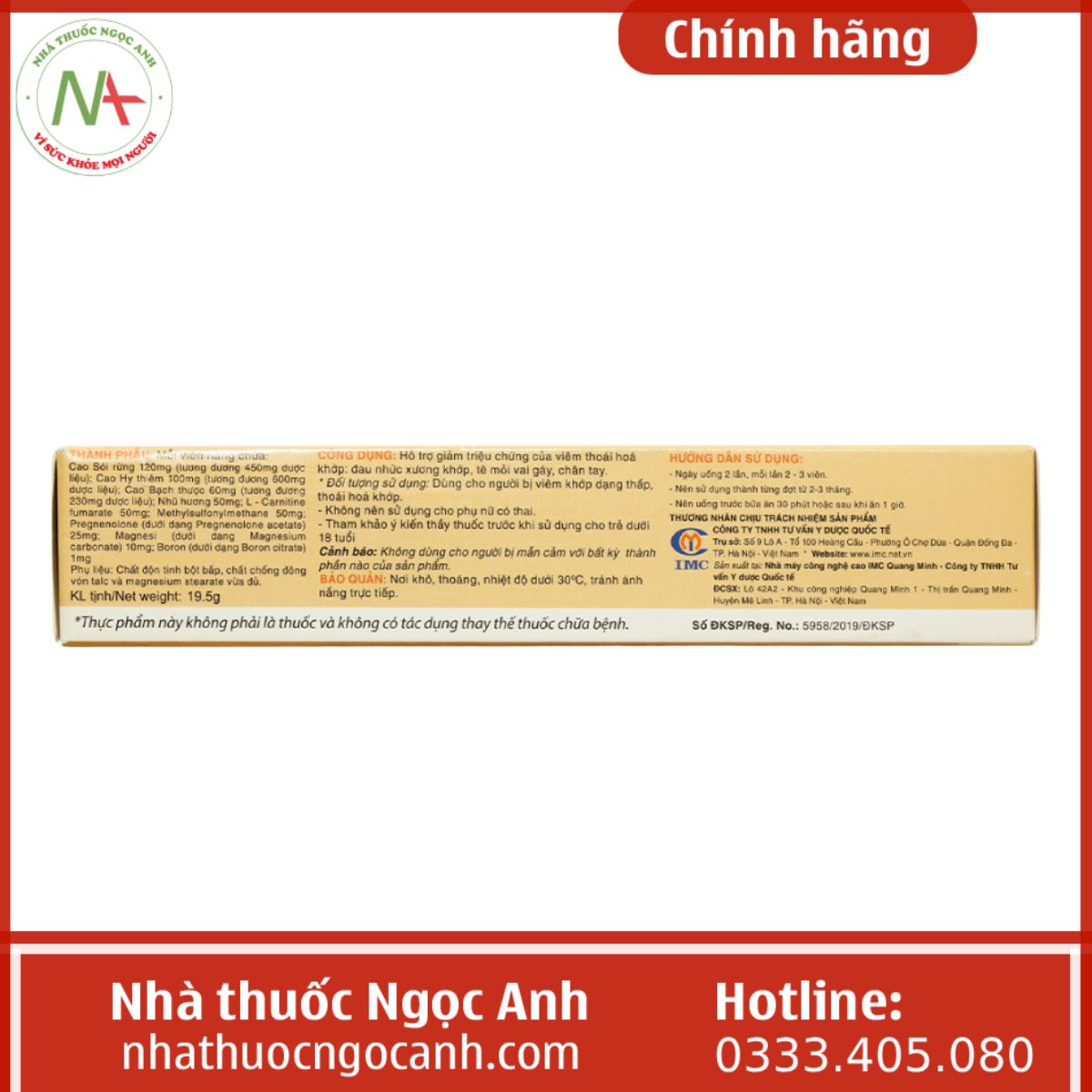 Viên uống Hoàng Thấp Linh