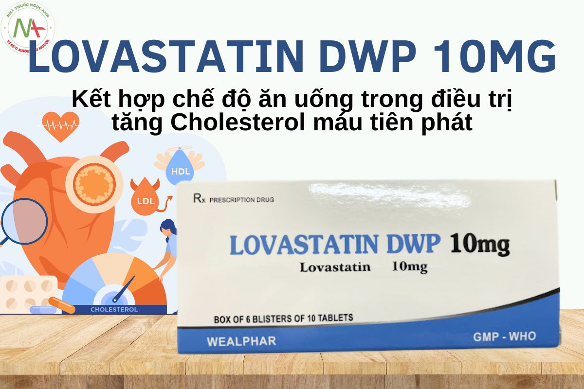 Lovastatin DWP 10mg 3 Thuốc Lovastatin DWP 10mg