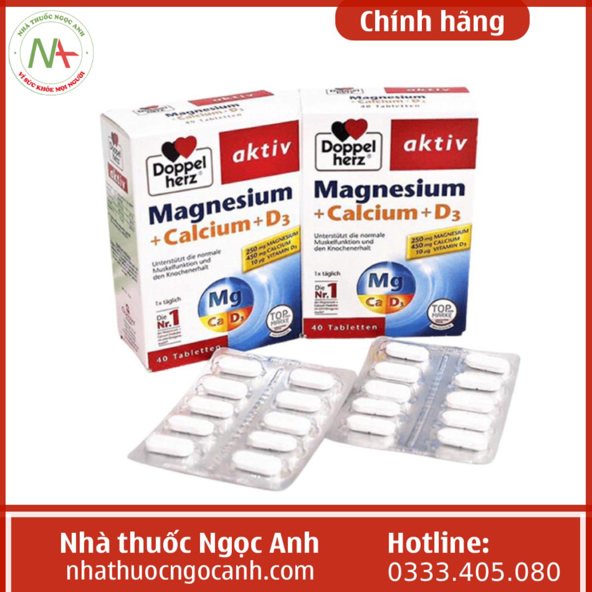 Doppelherz Aktiv Magnesium + Calcium + D3