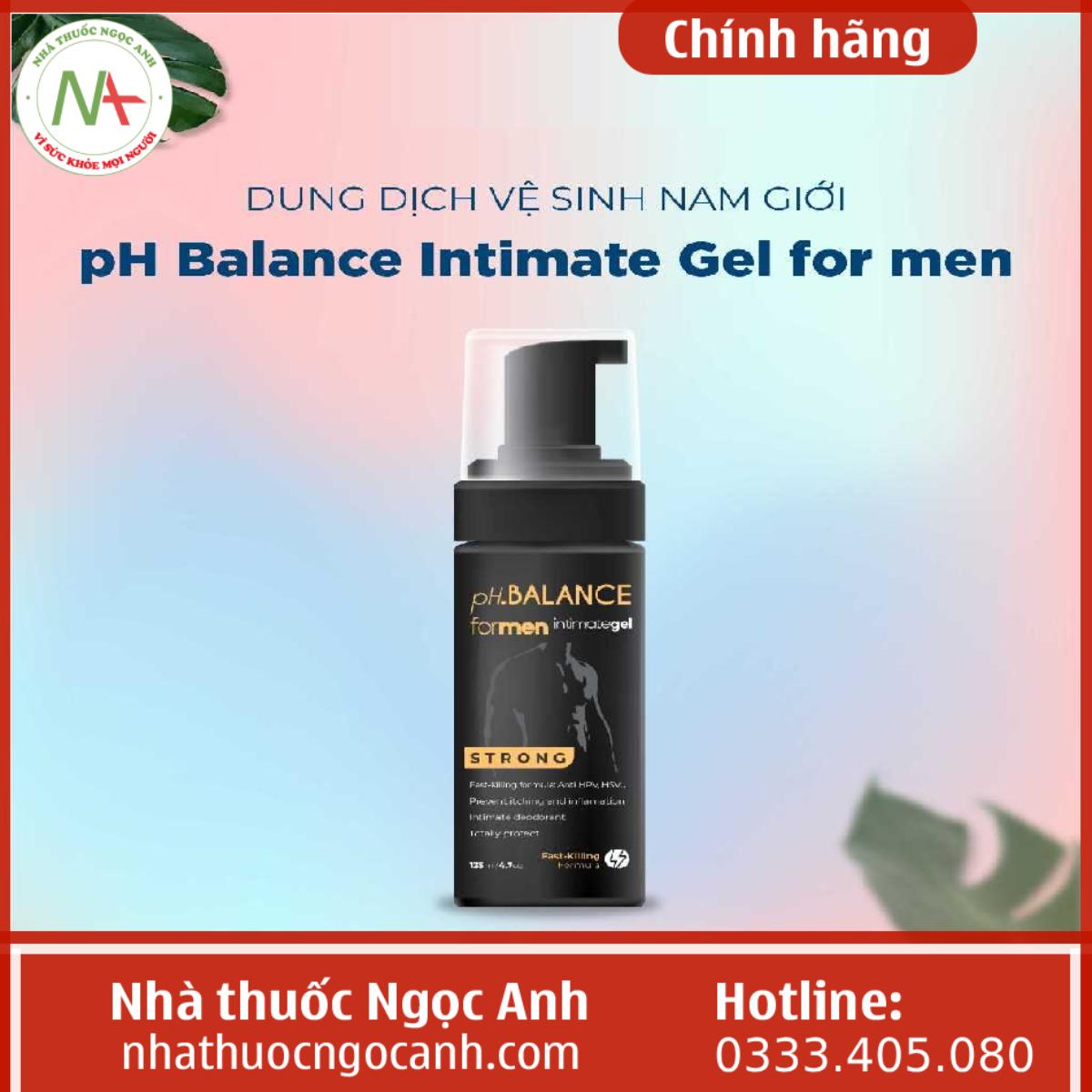 pH Balance Intimate Gel for men