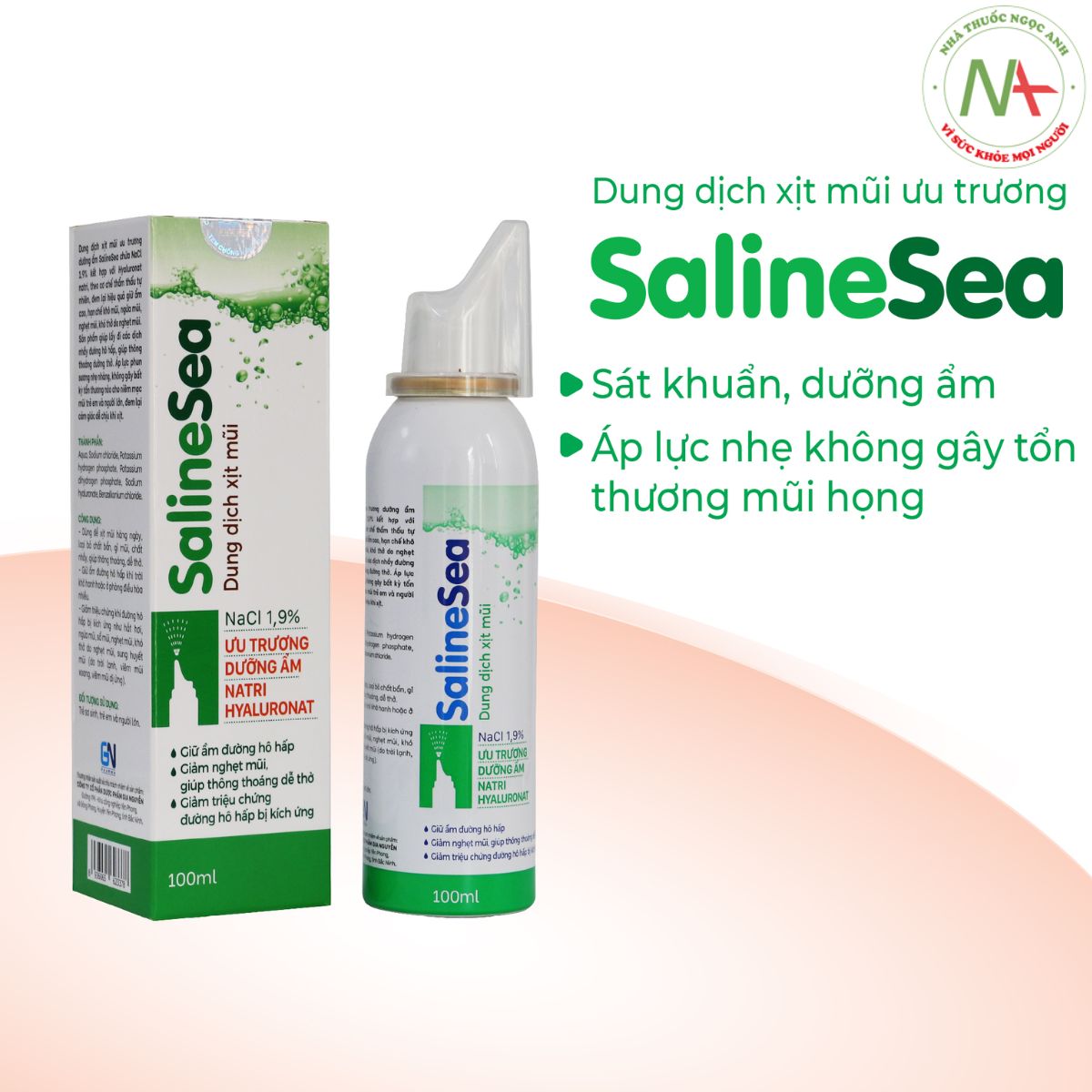 Sung dịch xịt mũi ưu trương Salinsea được nhiều người tin dùng