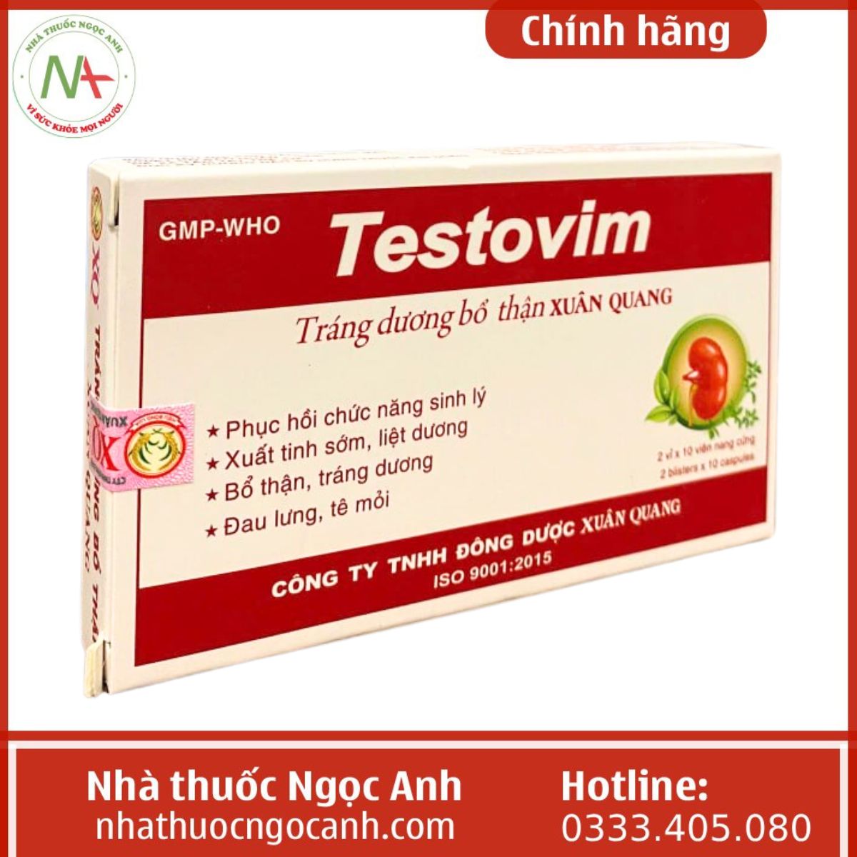 Testovim - Tráng Dương Bổ Thận Xuân Quang