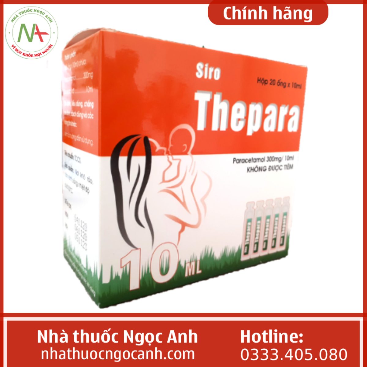 Thuốc Thepara 300mg/10ml Hadiphar