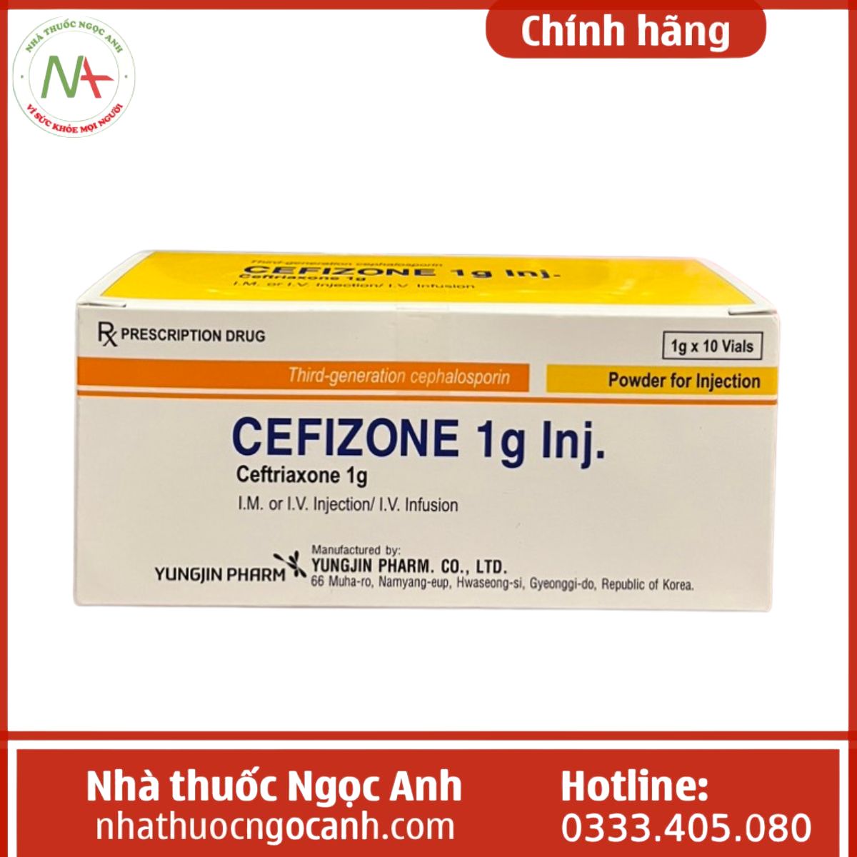 Cefizone 1g Inj