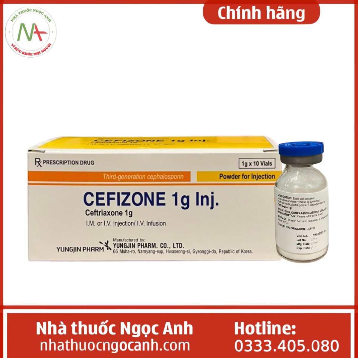 Cefizone 1g Inj