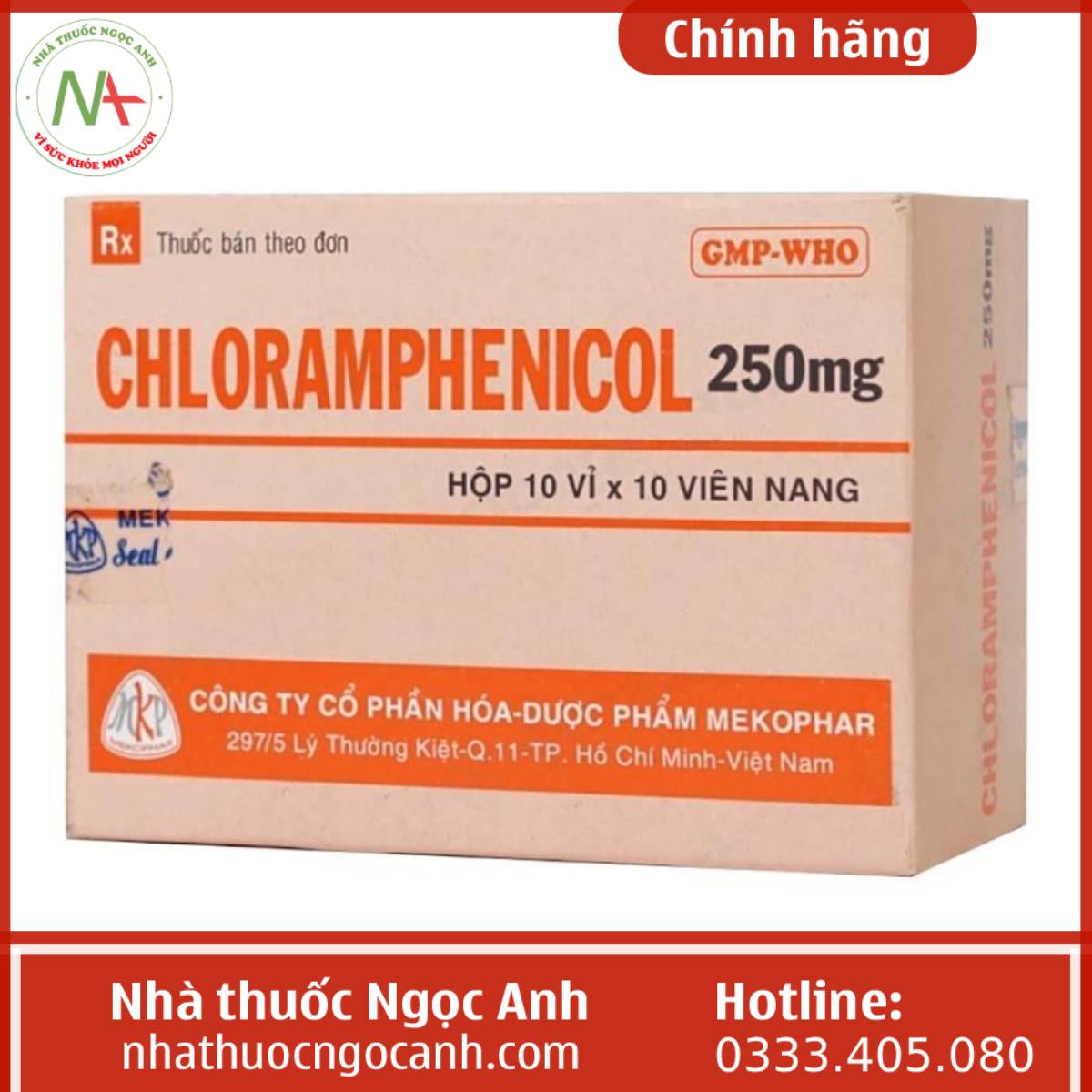 Chloramphenicol 250mg Mekophar