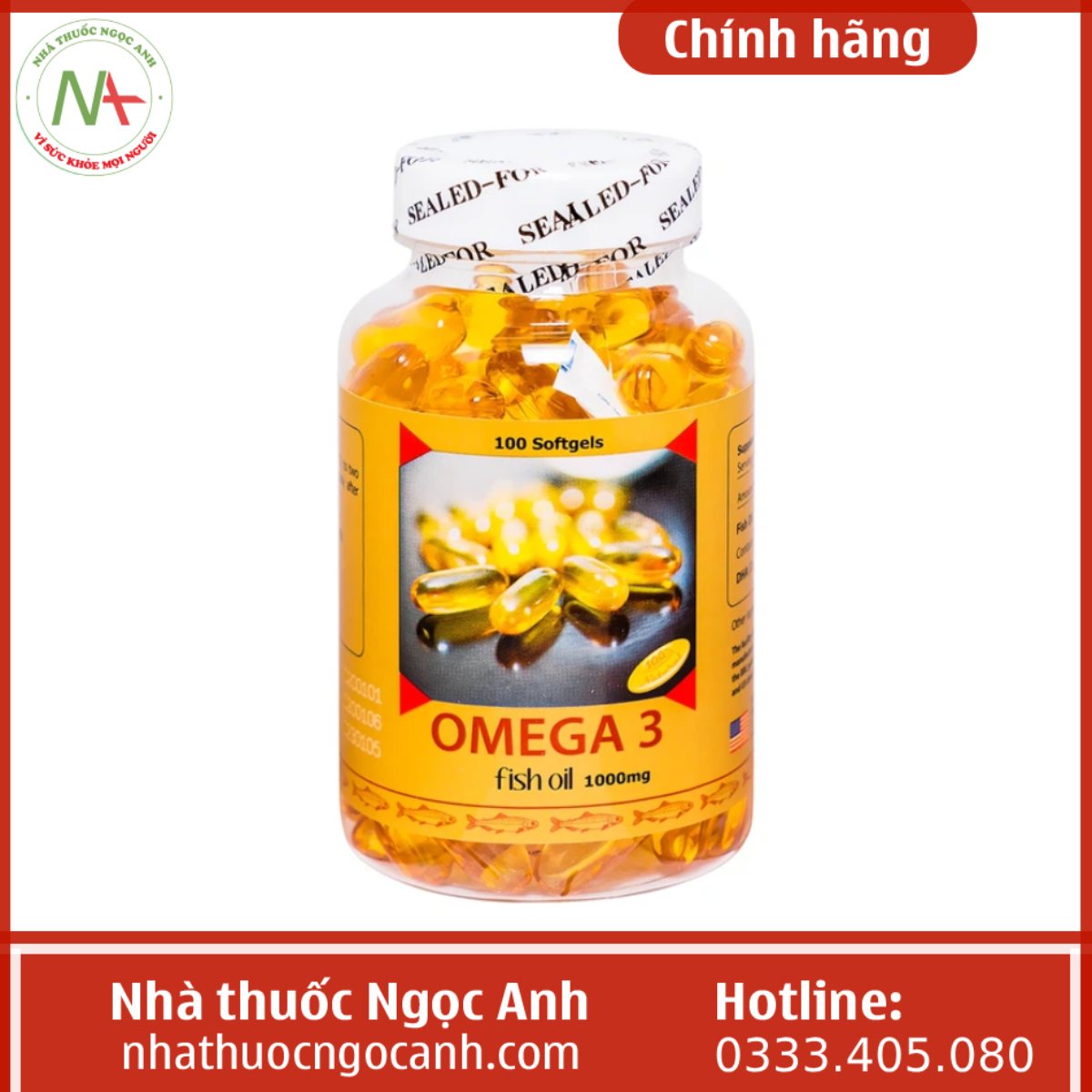 Omega-3 Fish Oil 1000mg Sirio Pharma