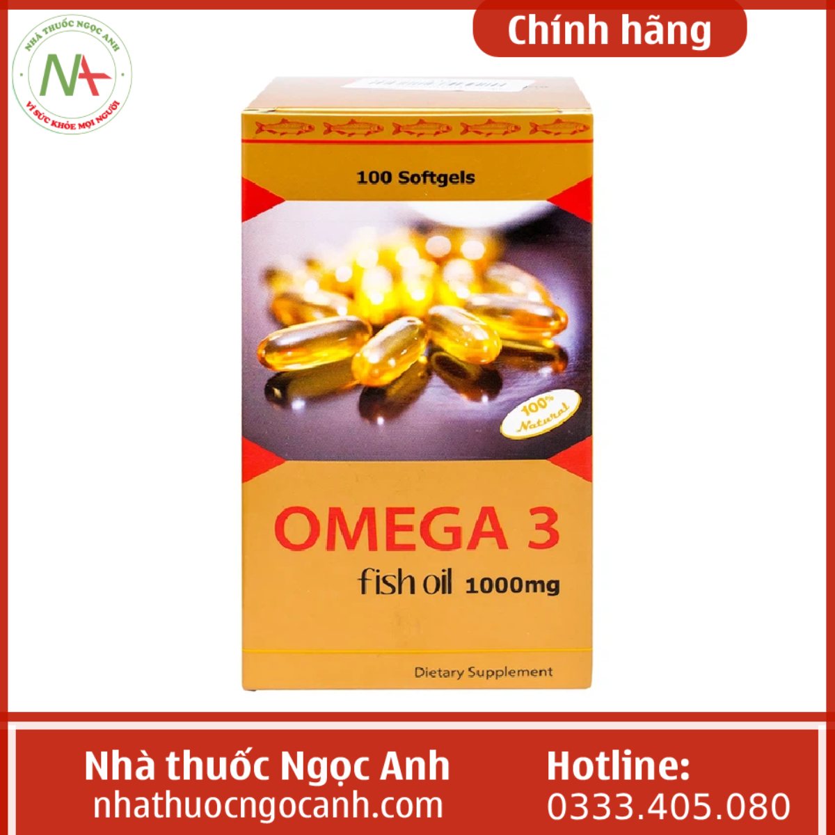 Omega-3 Fish Oil 1000mg Sirio Pharma
