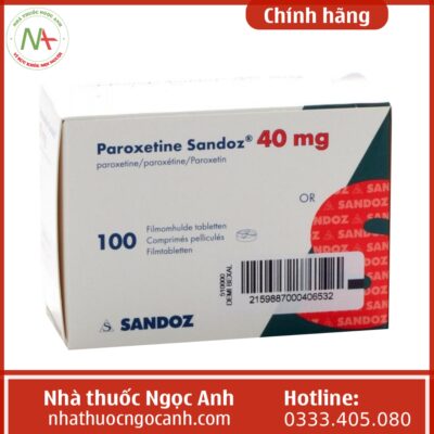 Paroxetine Sandoz 40 mg