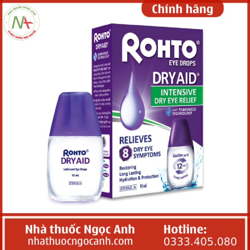 Thuốc nhỏ mắt Rohto Dry Aid giá bao nhiêu? Mua ở đâu?