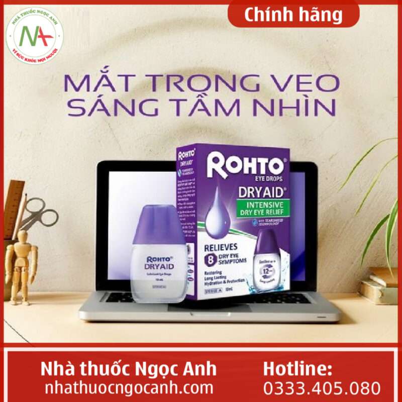 Thuốc nhỏ mắt Rohto Dry Aid giá bao nhiêu? Mua ở đâu?