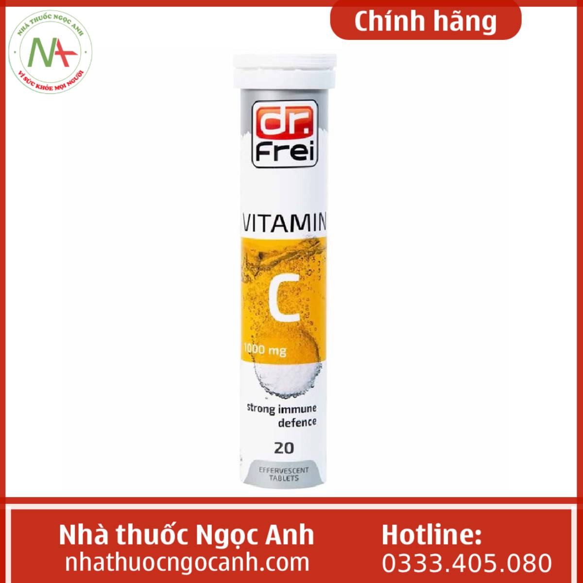 Viên sủi Vitamin C 1000mg Dr. Frei giá bao nhiêu, mua ở đâu?