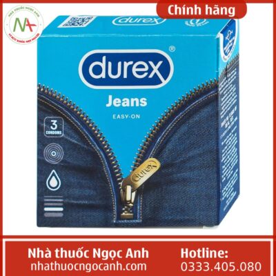 Bao cao su Durex Jeans (Hộp 3 chiếc)