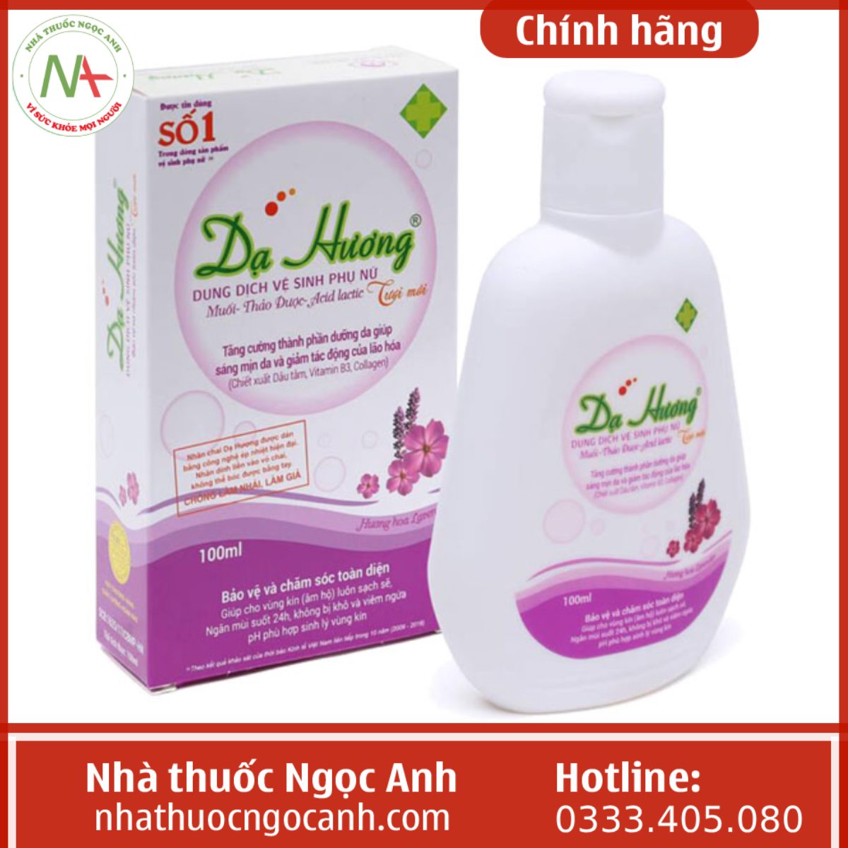 Dung dịch vệ sinh phụ nữ Dạ Hương Lavender