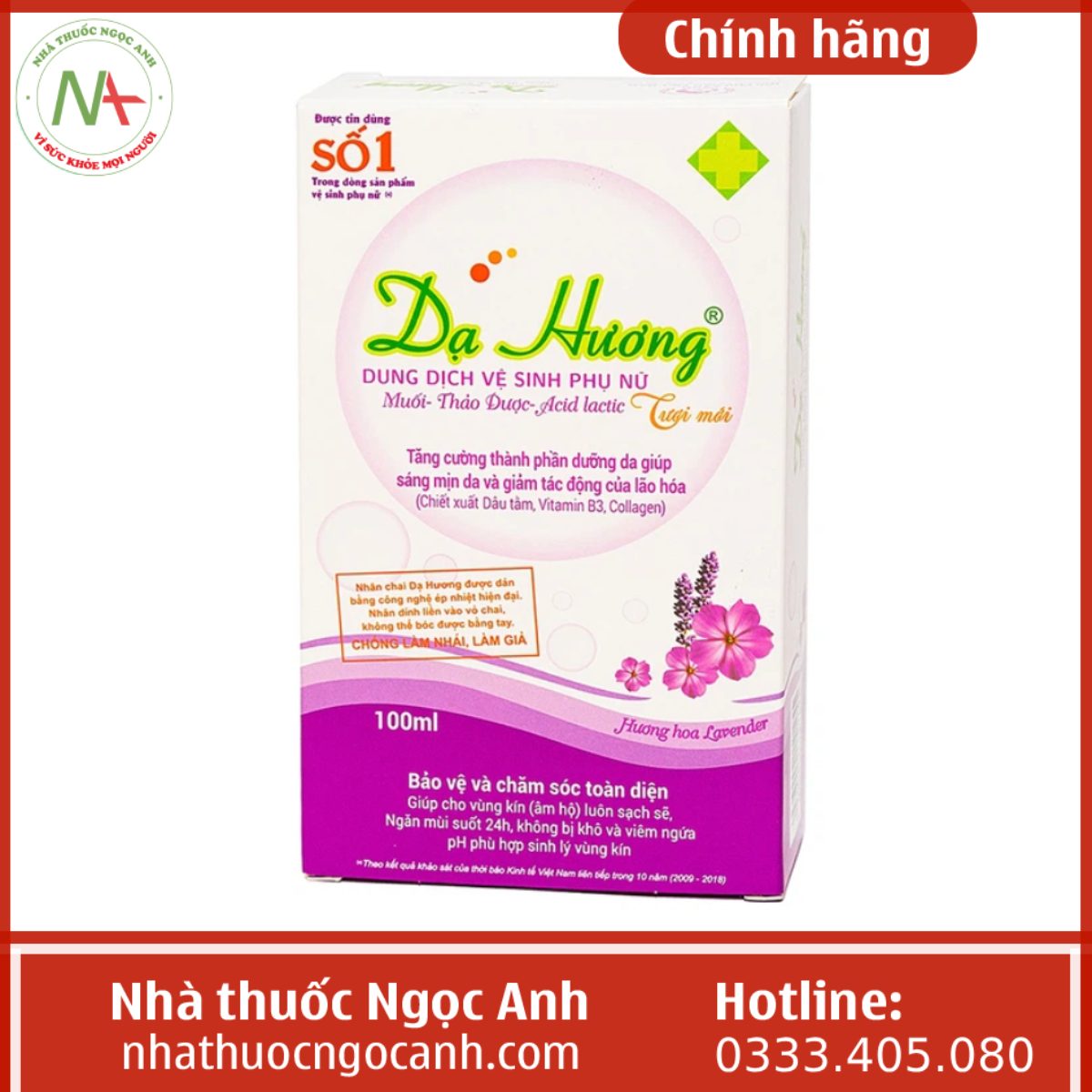 Dung dịch vệ sinh phụ nữ Dạ Hương Lavender