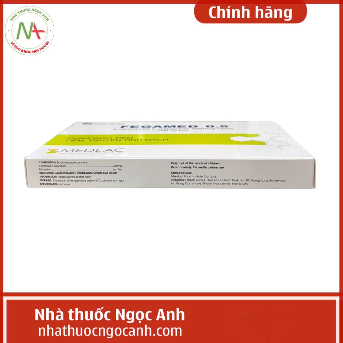 Fegamed 0.5 Medlac là thuốc gì, giá bao nhiêu, mua ở đâu?