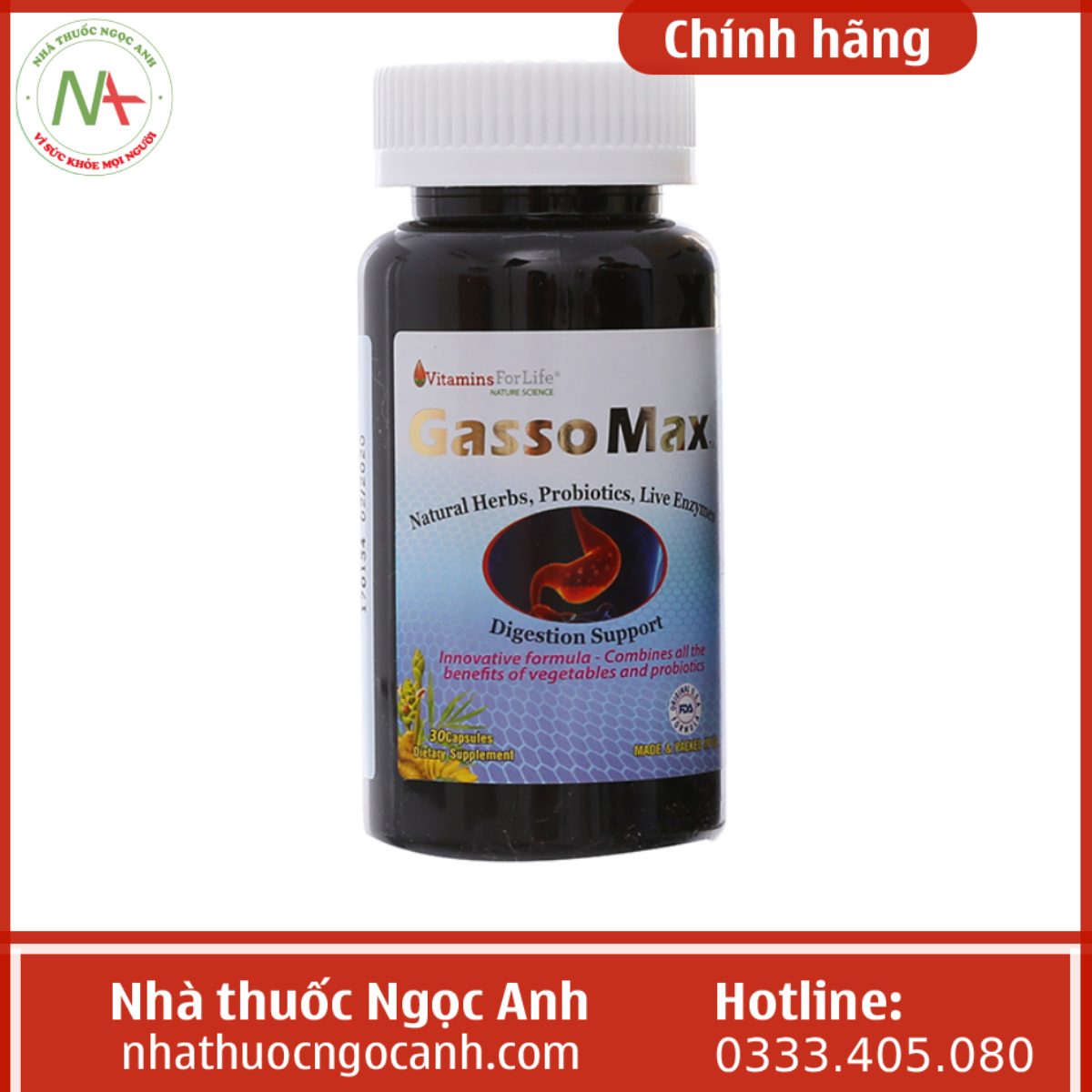 Viên uống Gasso Max Vitamins For Life