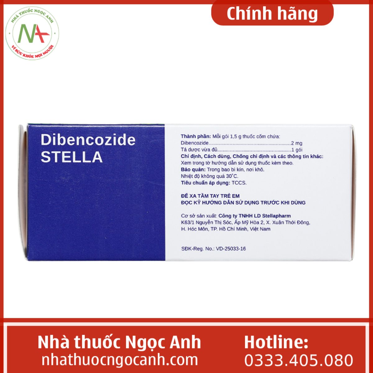 Thuốc cốm Dibencozide Stella 2mg