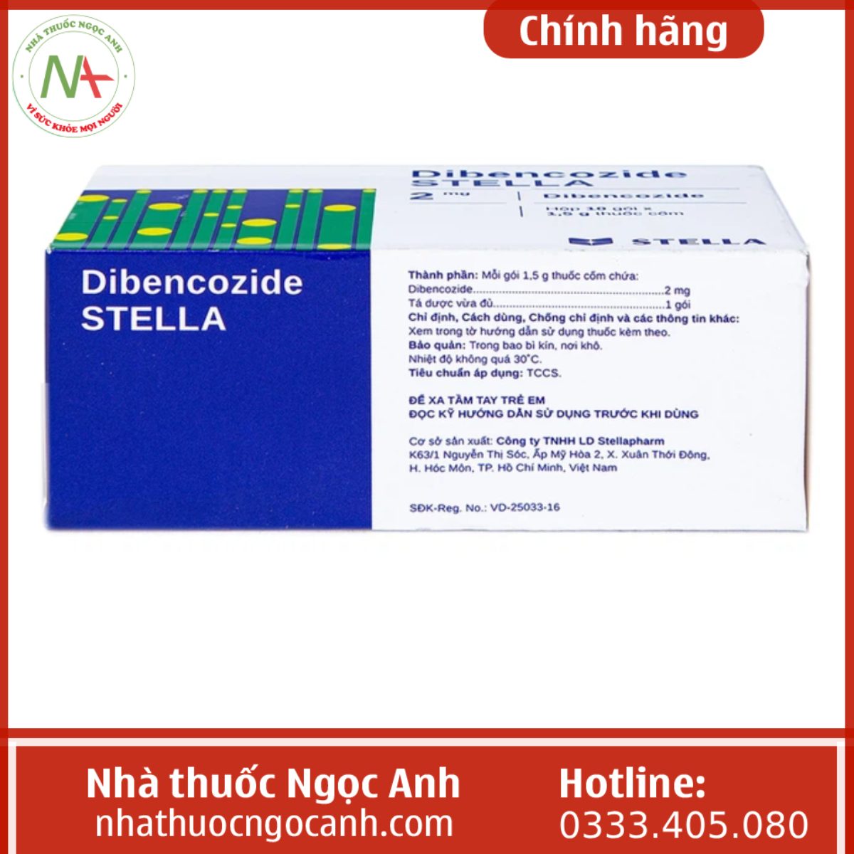 Thuốc cốm Dibencozide Stella 2mg