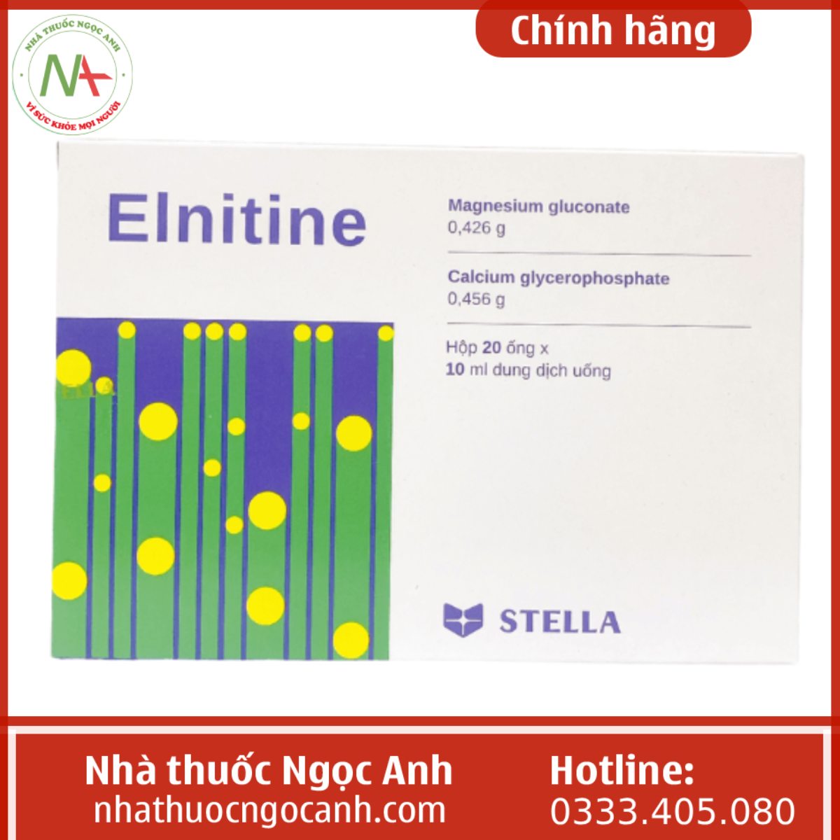 Hình ảnh thuốc Elnitine