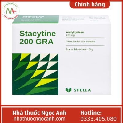 Thuốc Cốm pha dung dịch uống Stacytine 200 GRA Stella